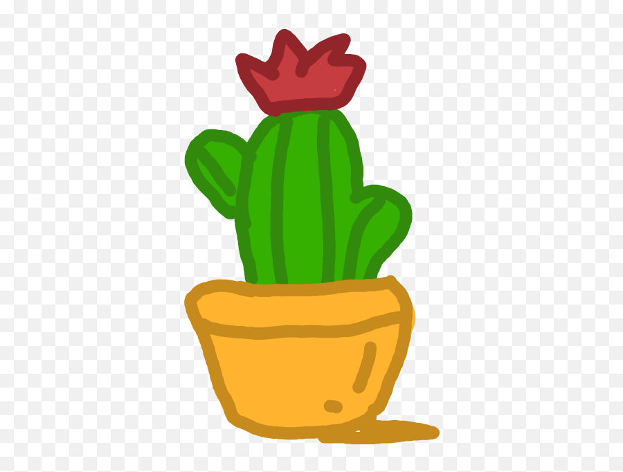 Cactus Stickers Draw Emojis Green Sticker By Nut Jung - Flowerpot,How To Draw Emojis