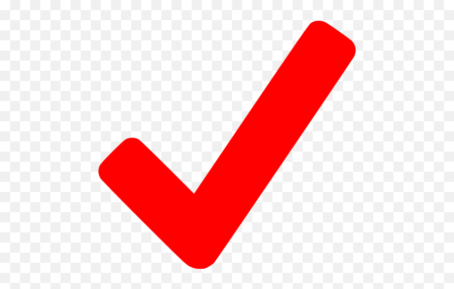 Red Checkmark Icon - Red Check Mark Png Emoji,Checkmark Emoji