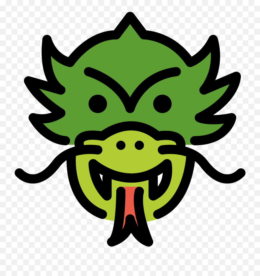 Dragon Face Emoji Clipart - Dragon Face Emoji,Dragon Emoji