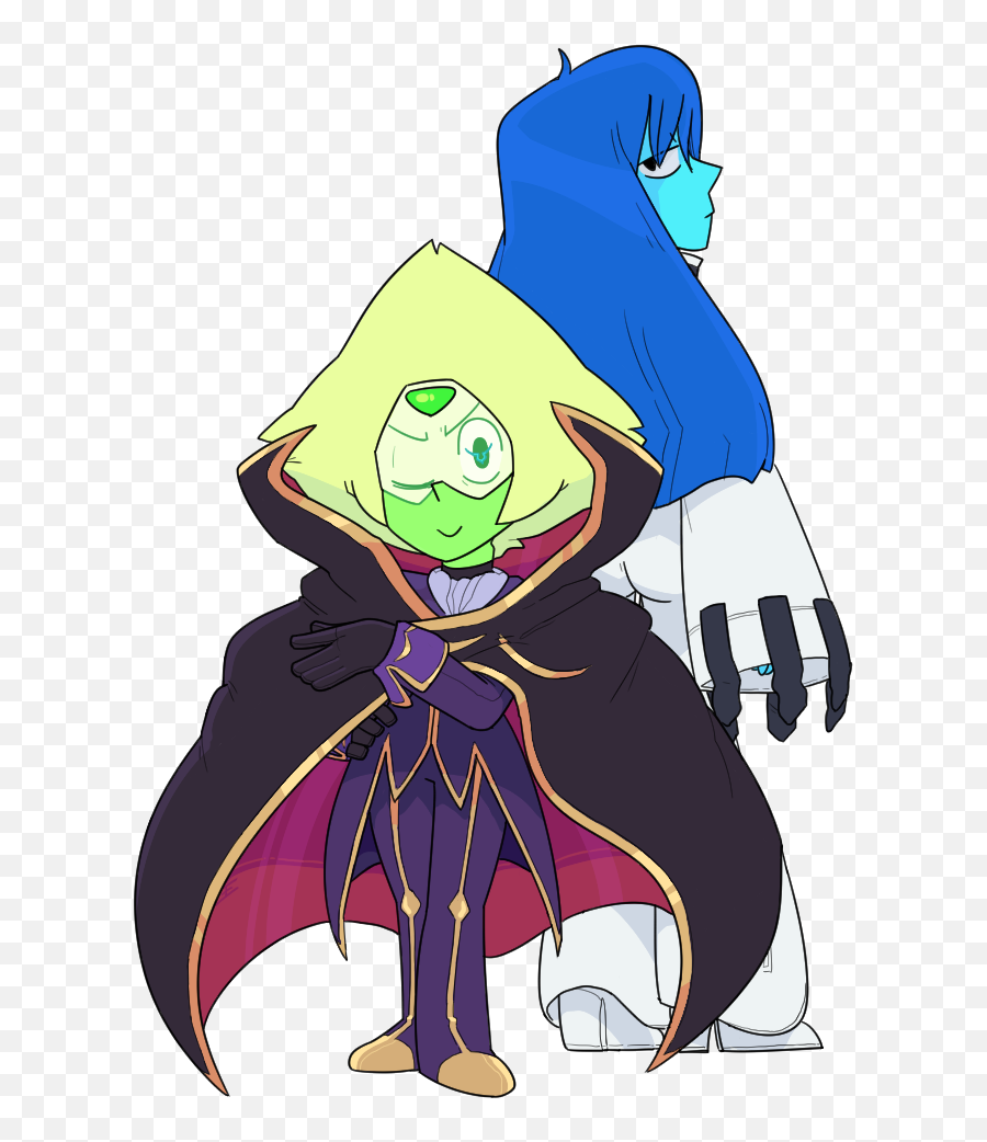 Peridot As Lelouch And Lapis As Cc From Code Geass By Emoji,Emoticon Geas