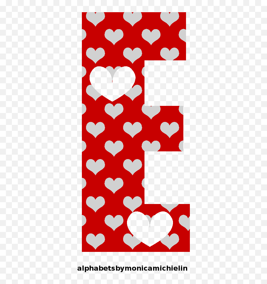 Monica Michielin Alphabets Red Hearts Texture Alphabet Emoji,Red Letter Emoji Charac Ters