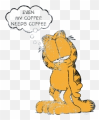 Garfield And The Coffee Puzzle Emoji,Cat Emoticon With Paws