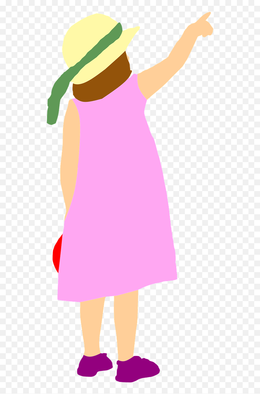 Girl Pointing Dress Clipart - Full Size Clipart 2042112 Basic Dress Emoji,Emotion Costumes