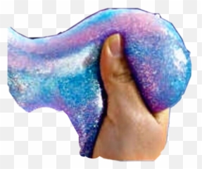Hand Slime Galaxy Pink Blue Sticker - For Adult Emoji,Diy Emoji Slime