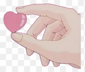 Tumblr Arm Hand Heart Art Sticker - Heart Aesthetic Emoji,Arm Heart Emoji