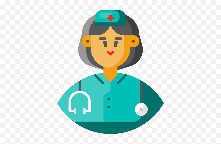 Female Nurse Avatar People Free Icon - Clip Art Staff Nurse Emoji,Nurse Emoticons Free