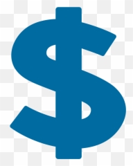 Heavy Dollar Sign Emoji Clipart - Blue Dollar Logo,Dollar Sign Emoji Transparent
