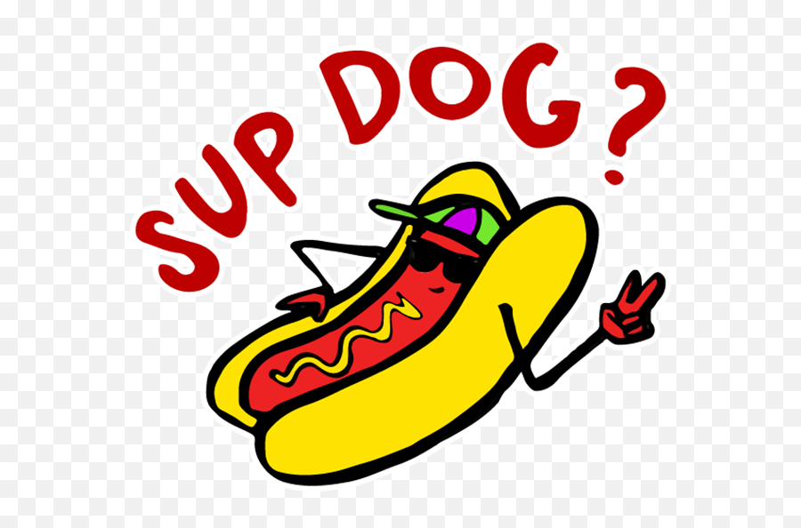 Red Food Puns By Red - Dodger Dog Emoji,Puns In Emojis