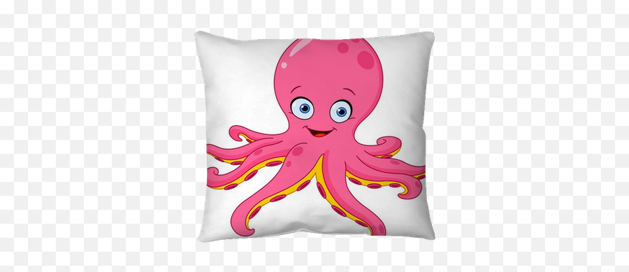 Octopus Pillow Cover U2022 Pixers - We Live To Change Cartoon Image Of Octopus Emoji,Octopus Changing Color To Match Emotion