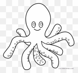 Octopus Coloring Pages Cute Octopus - Preschool Fish Colouring Pages Emoji,Octopus Capable Of Emotion
