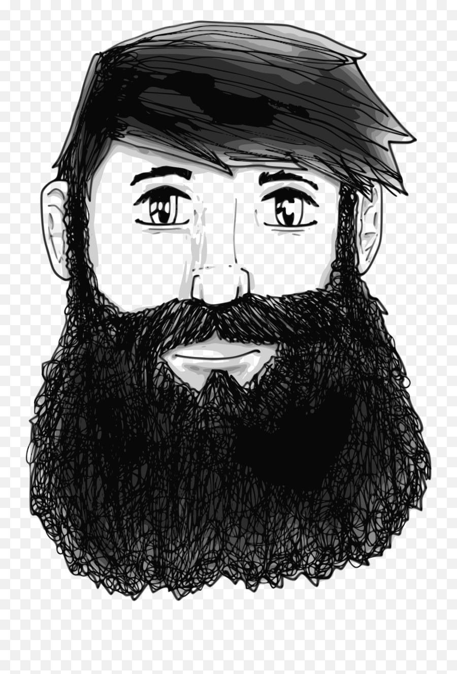 Beard Free Clipart - Man Huge Beard Clipart Emoji,Goatee Emoji