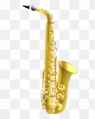 Golden Saxophone As A Clipart Free - Saxofone Png Emoji,Swaying Emotions Saxophone