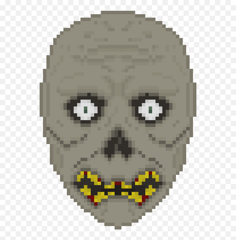 Zombie Head By Predatorboss512 On Newgrounds - Terraria Polarities Mod Emoji,Emoticon For Idk