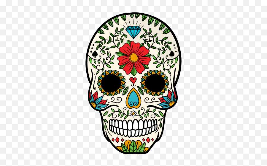 Pin Em Caveira Mexicana - Day Of Dead Skeleton Emoji,Dead Skull Emoji