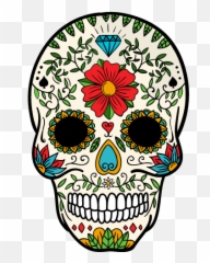 Pin Em Caveira Mexicana - Day Of Dead Skeleton Emoji,Dead Skull Emoji