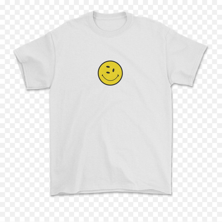 Smiley Face Tee U2013 Draftbrand - Happy Emoji,What Are The Keys Make A Open Mouth Emoticon
