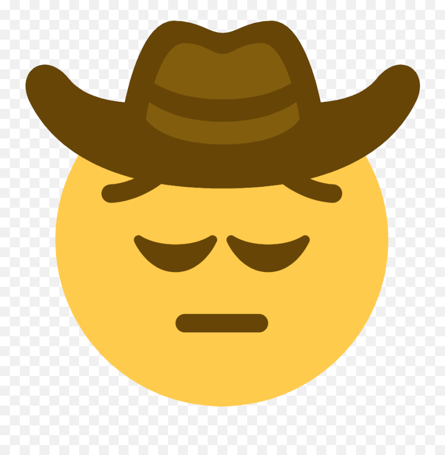 Sad Cowboy Emoji Transparent,Sad Cowboy Emoji
