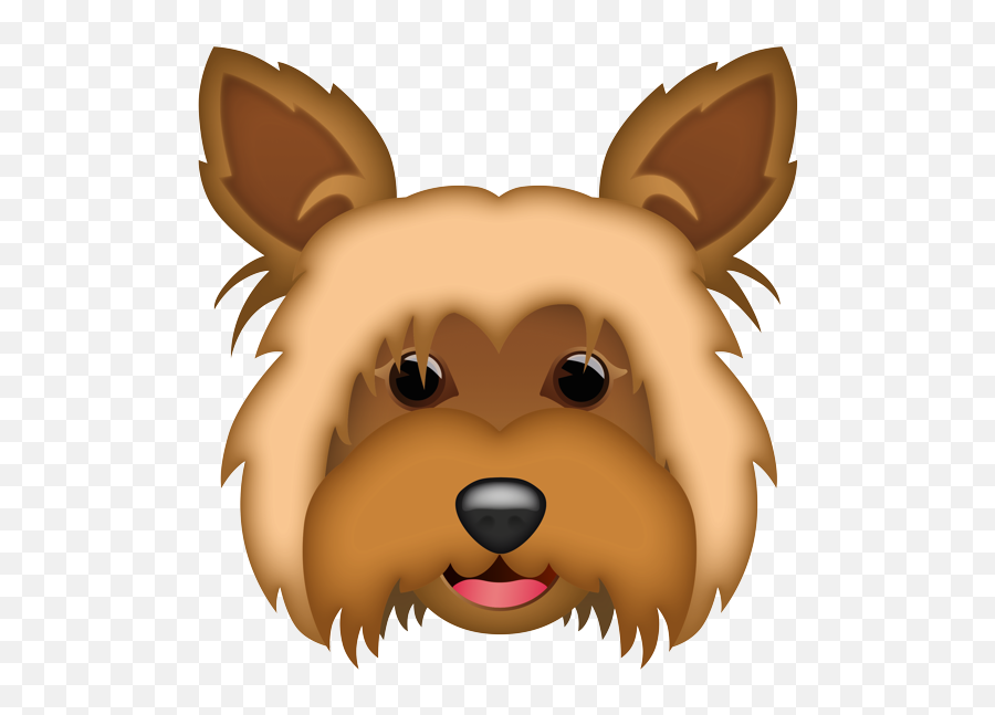 Cute Yorkers Pups - Emoticon Yorkshire Emoji,Yorkie Emojis