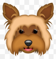 Cute Yorkers Pups - Emoticon Yorkshire Emoji,Yorkie Emojis