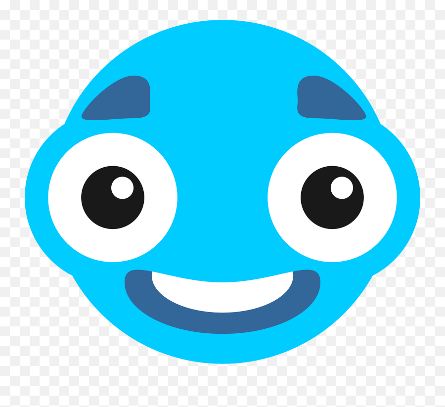 Blue Bug - Eyed Monster Face Clipart Free Download Happy Emoji,Cthuluhu Emoticon
