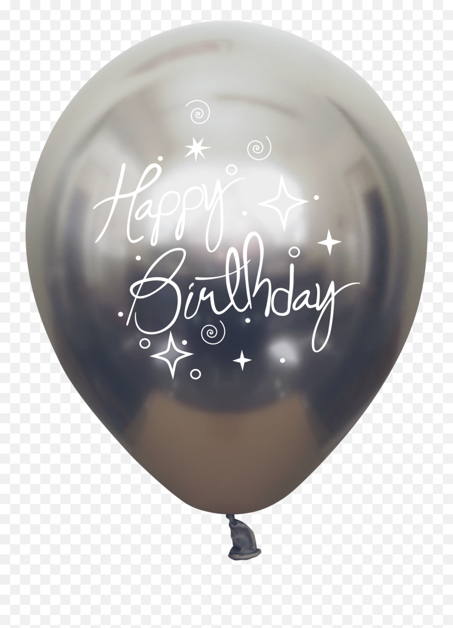 12 Mirror Happy Birthday Space Grey Latex Balloons 25 Per Emoji,Oh So Juicy By Emoji