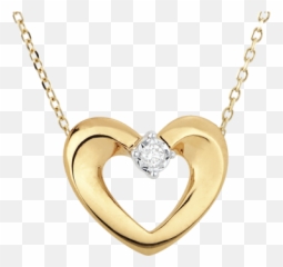 Yellow Gold And Diamond Enchanted Heart Necklace Edenly Emoji,Emotions Swarovski Pendant