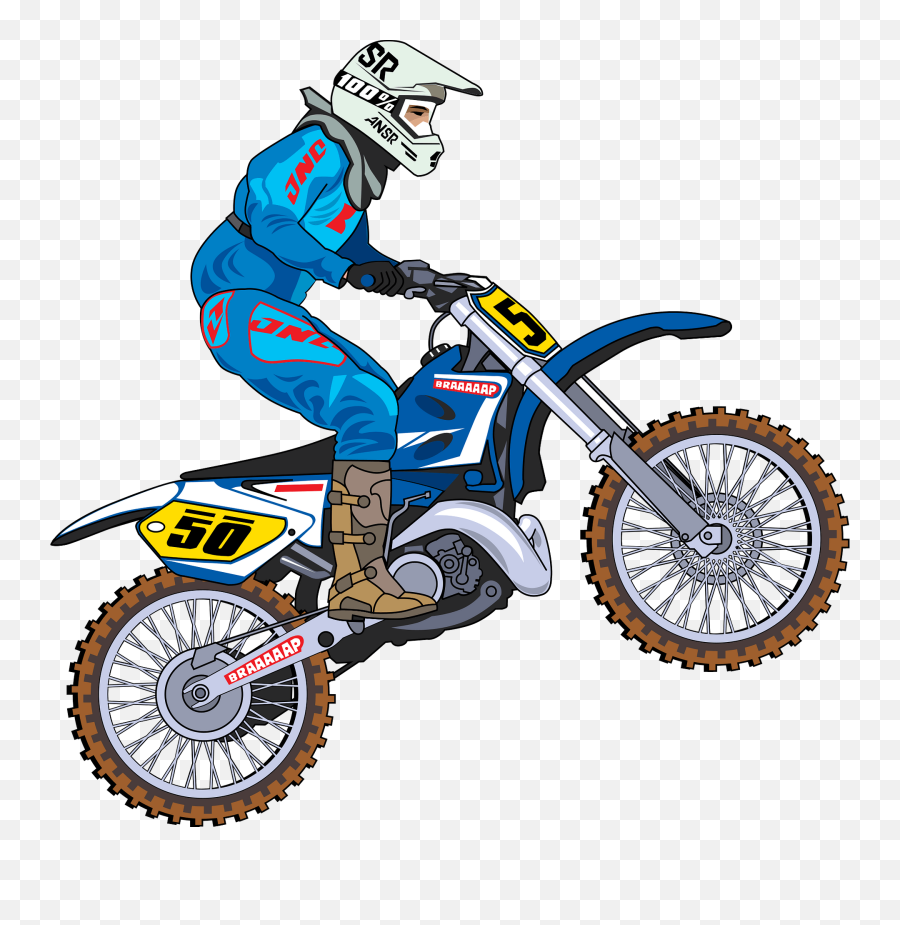 Motocross Clipart - Dirt Bike Clipart Free Emoji,Motorcycle Emoji
