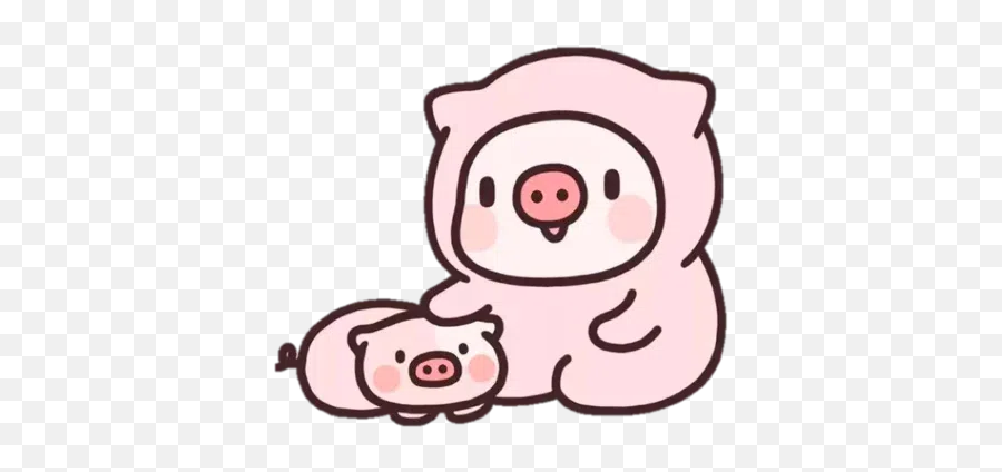 Pig Sticker Pack - Stickers Cloud Emoji,Pig Kawaaii Emoticon