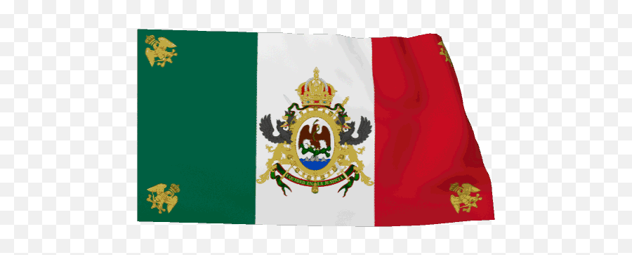 File Gif De La Bandera De Mexico 1864 1867 Gif - Emblem Emoji,Coração Partido Facebook Emoticon