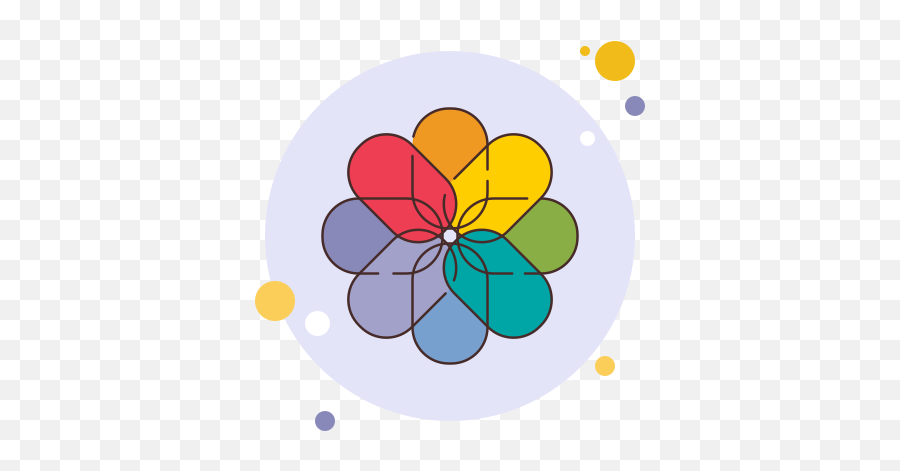 Ios Photos Icon In Circle Bubbles Style Emoji,Ios Emoji Vector