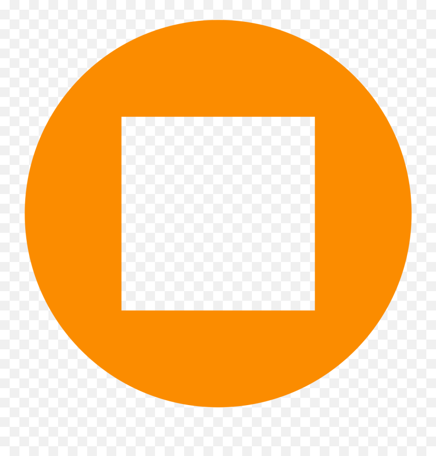 Eo Circle Orange Square - Stop Button Media Player Emoji,Pink Square Emoji