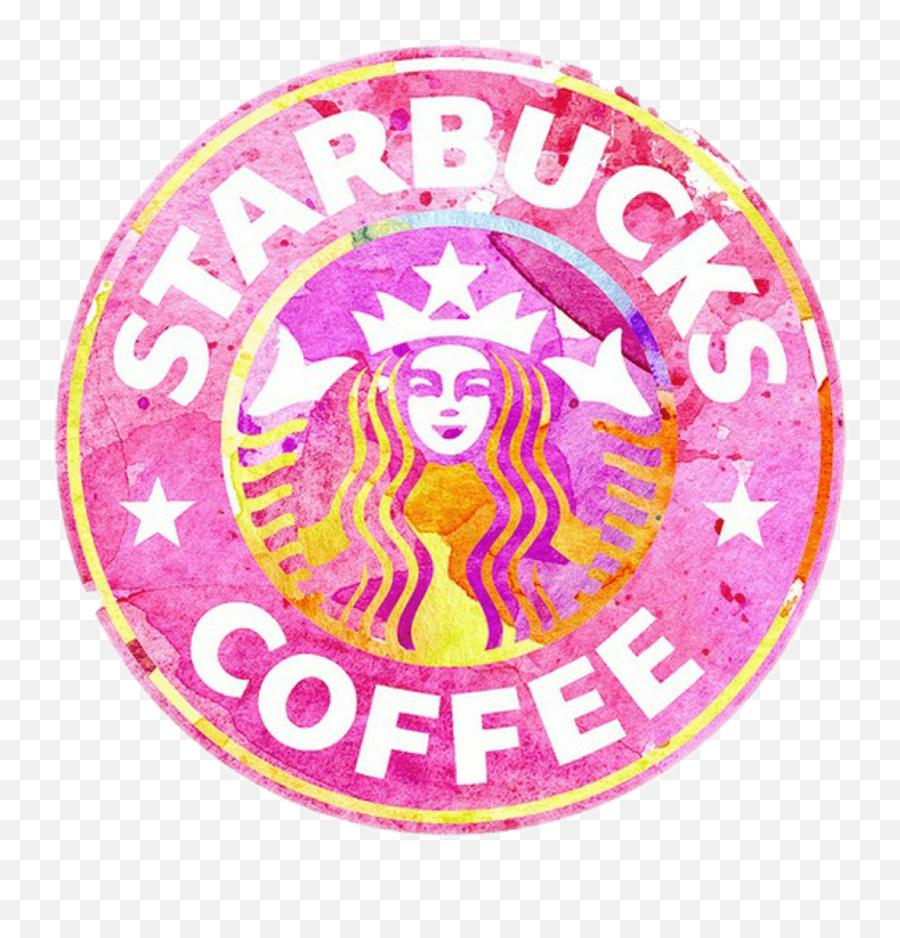 Starbucks Logo Coffee Pink Cute Sticker - Cute Starbucks Emoji,Starbucks Logo Emoji