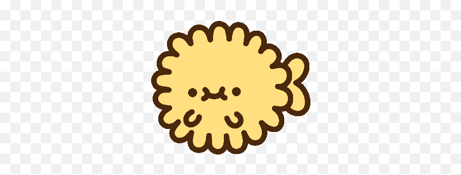 Animated Gif Find Share On Giphy Kawaii - Cloudygif Sunflower Plants Vs Zombies Png Emoji,Pufferfish Emoji
