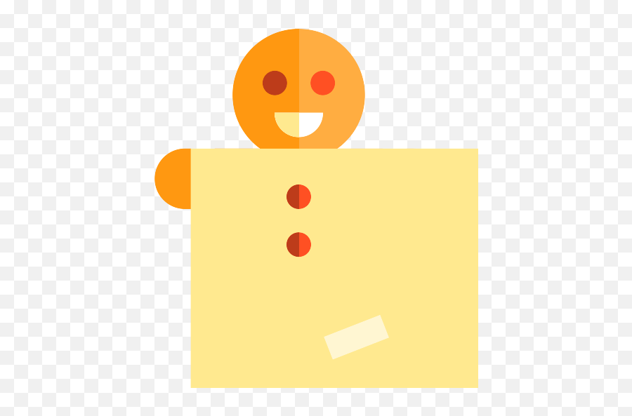 Gingerbread Man Vector Svg Icon - Dot Emoji,Gingerbread Emoticon
