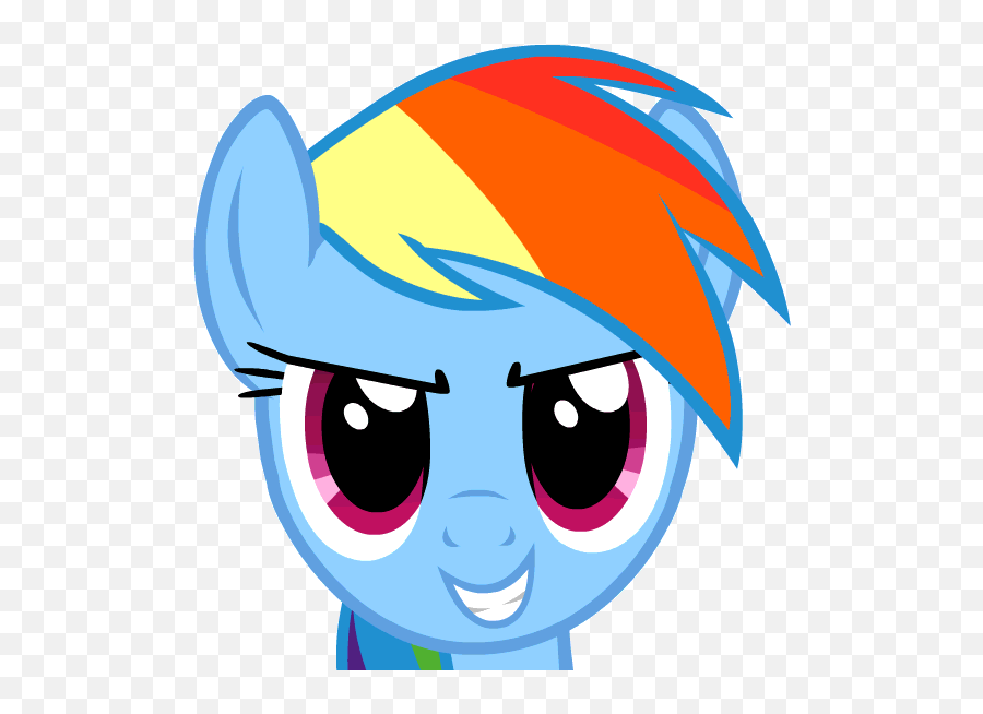 Broncoman18 - My Little Pony Rainbow Dash Face Emoji,Mlp Emojis