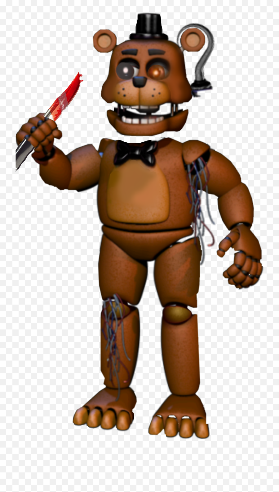 Butcher Freddy Sticker - Fnaf Rockstar Freddy Emoji,Butcher Emoji