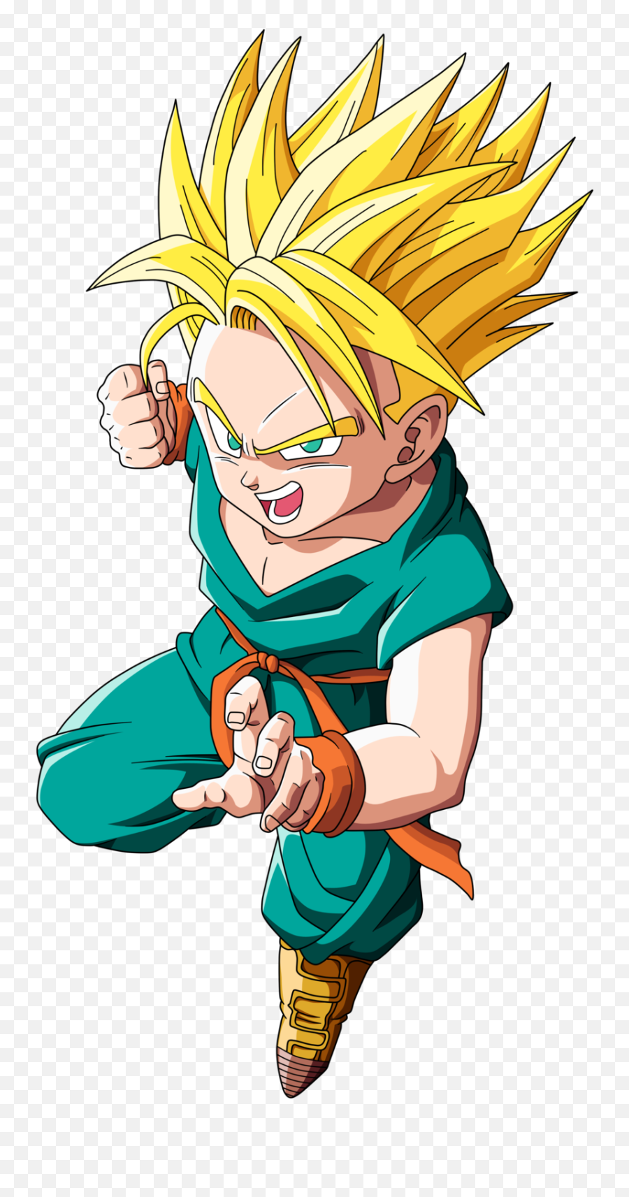 Dragon Ball Z Kid Drawing Free Image - Trunks Ssj Kid Emoji,Dragon Ball Touches My Emotions