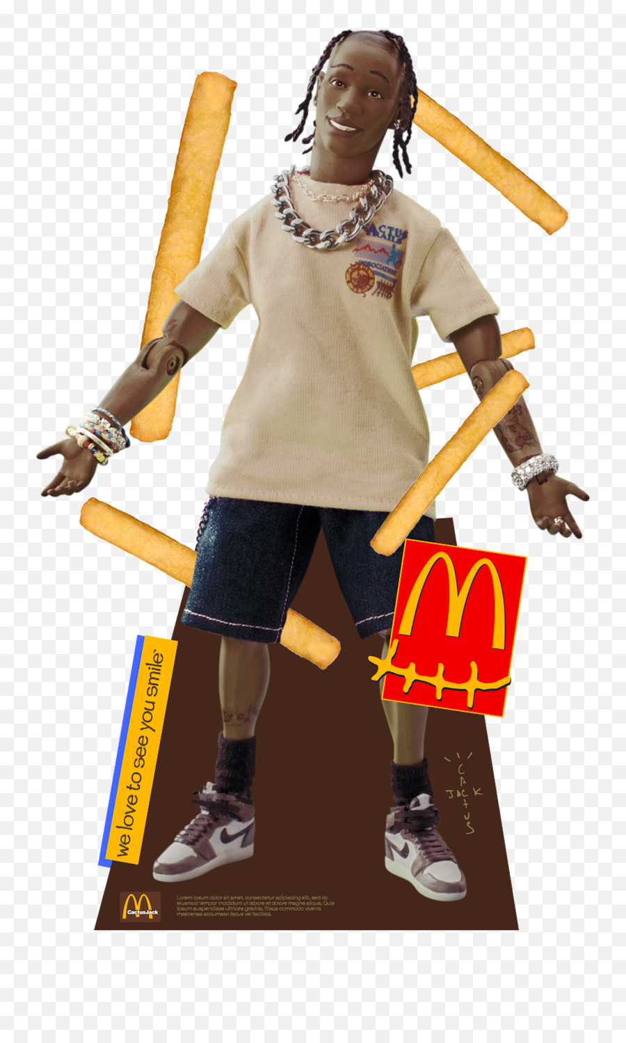 Hip - Travis Scott Mcdonalds Cutout Emoji,Emotions Wheel Travis Scott