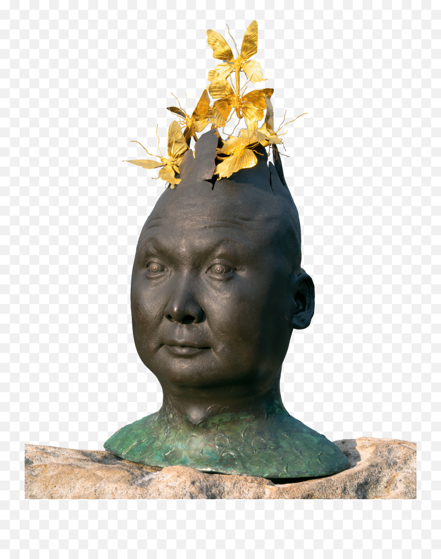 Taiwan Gold And Jade - Bowers Museum Artifact Emoji,Emotion Monk Statue