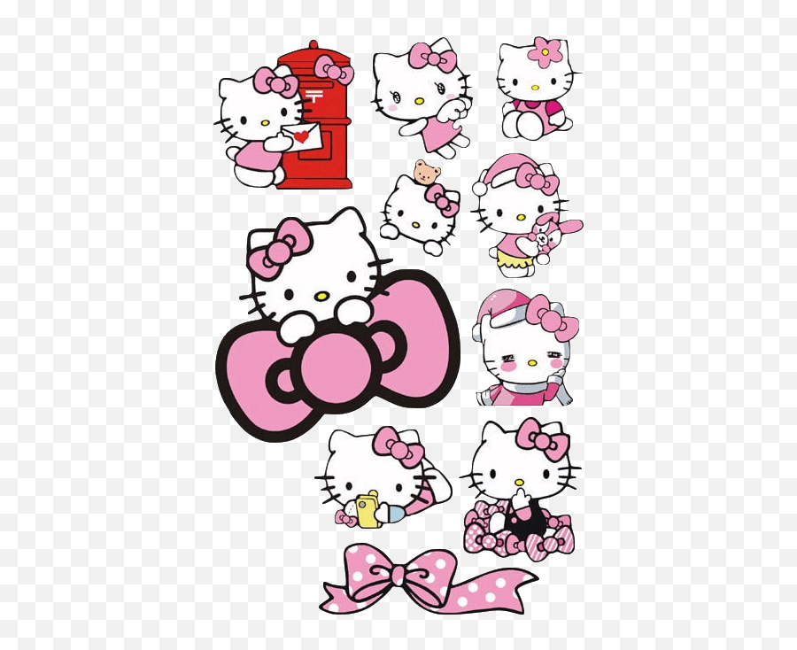 Car Sticker Personality Car Stickers Cartoon Animation - Hello Kitty Emoji,Animated Emoticons Babies And Diapers