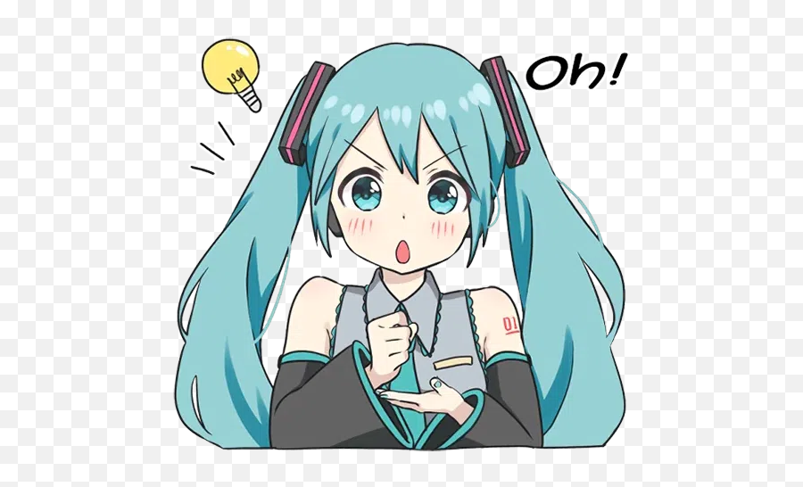 Girl1 Whatsapp Stickers - Hatsune Miku Stickers Emoji,Snow Miku Emoticon