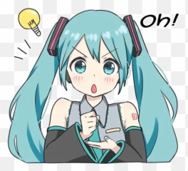 Girl1 Whatsapp Stickers - Hatsune Miku Stickers Emoji,Snow Miku Emoticon