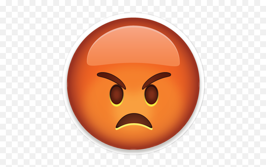 Emoji Mad Angry Sticker - Single Emoji,Facebook Removing Angry Emoticon