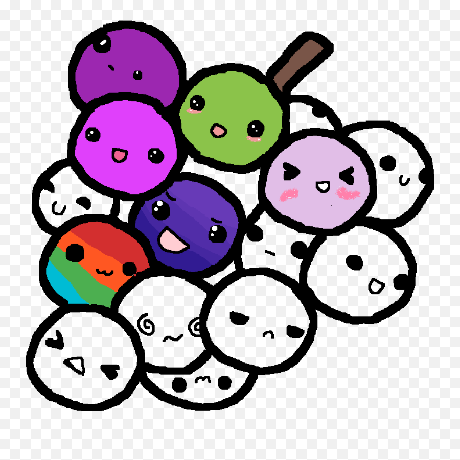 Pixilart - Grape Drawings Transparent Background Emoji,Grape Emoticon