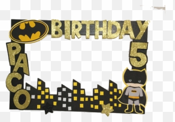 Batman Birthday Party - Batman Photo Booth Frame Emoji,Adornos Par Fiestas Infantiles Of Emotions