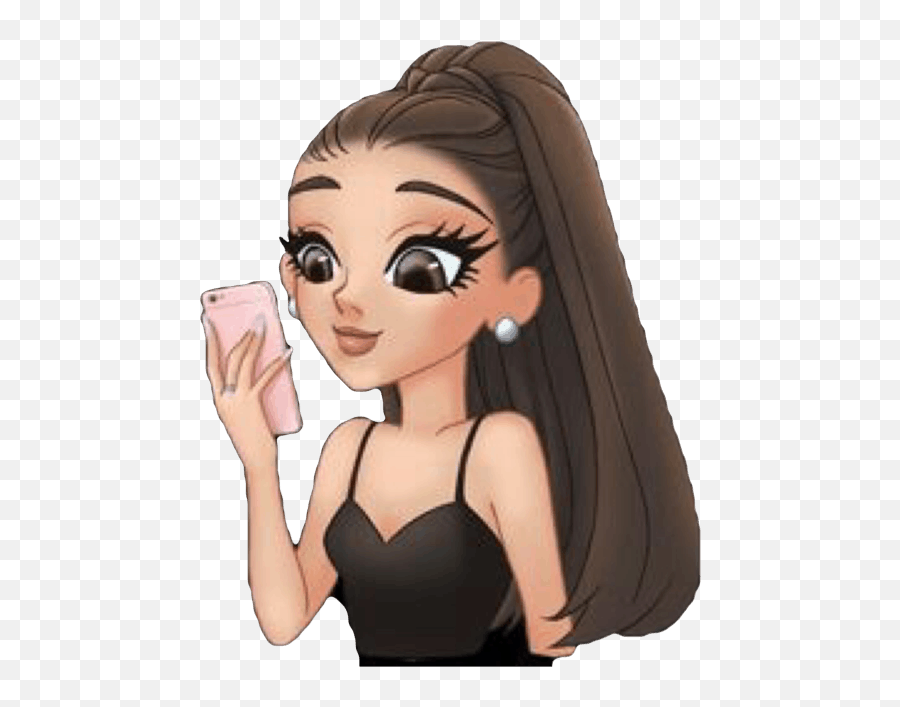 Cartoon Wallpaper Ariana Grande Drawing - Cute Ariana Grande Cartoon Emoji,How To Draw An Emoji Step By Step