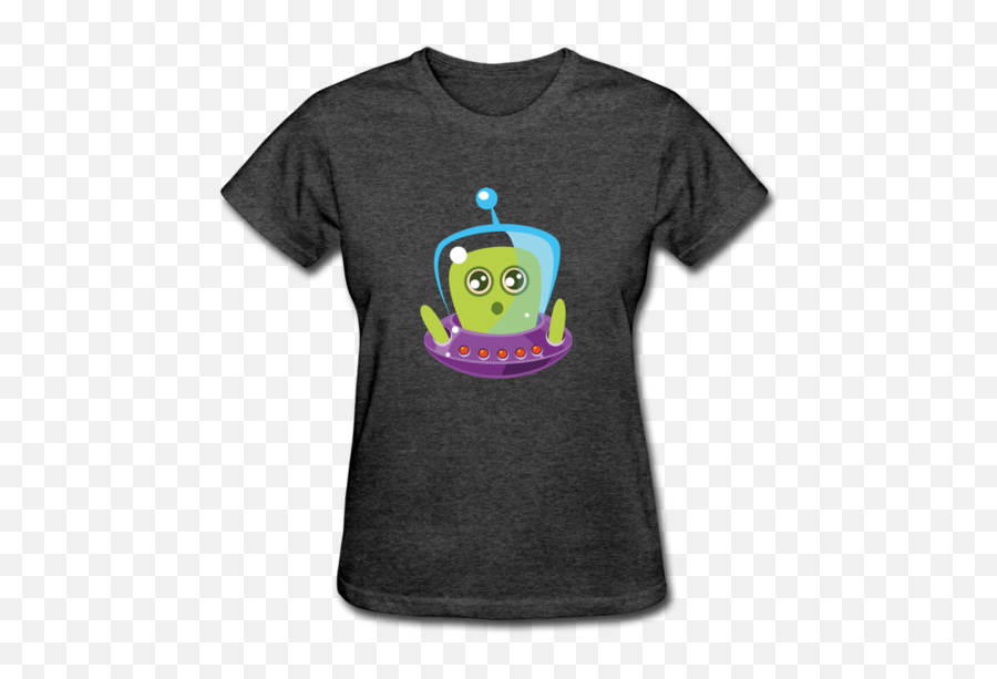 Cute Alien Womenu0027s T - Shirt U2013 Nerd Labs Captain America T Shirt Design Emoji,Octopus Emoticon -emoji