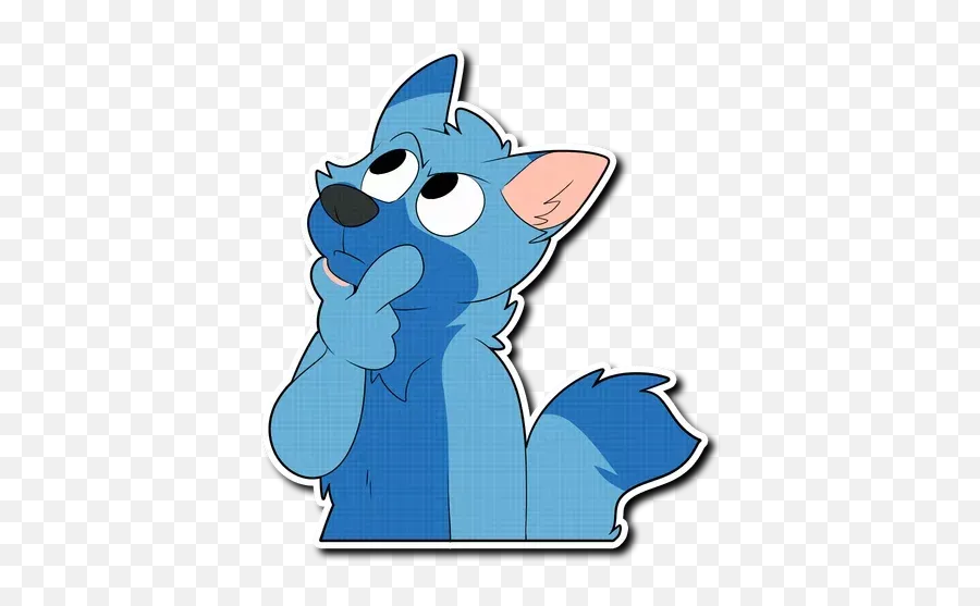 Blue Wolf Sticker Pack - Stickers Cloud Emoji,Furry Emojis Wolf