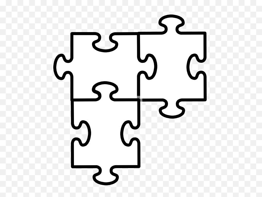 Black And White Puzzle Clipart Kid 2 - Clipartix Clip Art Puzzle Pieces Emoji,Jigsaw Emoji