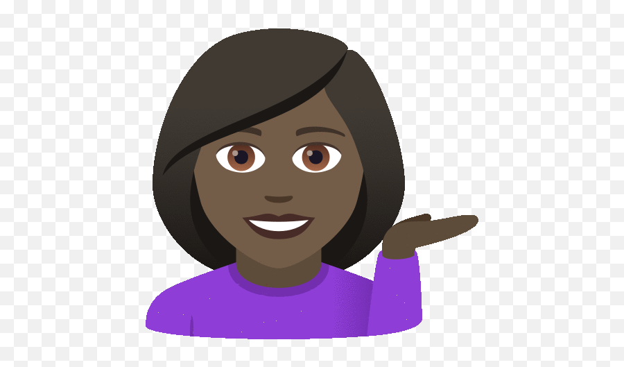 Tipping Hand Joypixels Gif - Lady Raising One Hand Up Emoji,Sassy Emoji